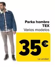 Oferta de Tex - Parka Hombre   por 35€ en Carrefour