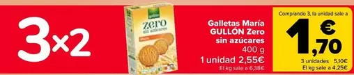 Oferta de Gullón - Galletas Maria Sin Azucares por 2,55€ en Carrefour