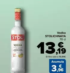 Oferta de Stolichnaya - Vodka por 13,19€ en Carrefour