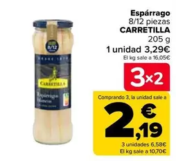 Oferta de Carretilla - Espárrago  por 3,29€ en Carrefour