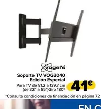 Oferta de Vogel's - Soporte Tv Vog3040  Edición Especial por 41€ en Carrefour