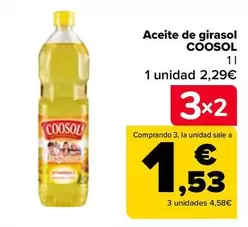 Oferta de Coosol - Aceite De Girasol por 2,29€ en Carrefour