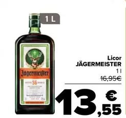 Oferta de Jagermeister - Licor por 13,55€ en Carrefour