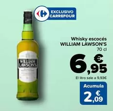 Oferta de William Lawson's - Whisky Escocés por 6,95€ en Carrefour