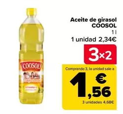 Oferta de Coosol - Aceite De Girasol por 2,34€ en Carrefour