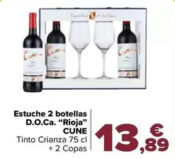 Oferta de Cune - Estuche 2 Botellas D.O.Ca. "Rioja" por 13,89€ en Carrefour