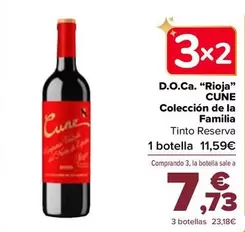 Oferta de Cune - D.O.Ca. "Rioja" Colección De La Familia por 11,59€ en Carrefour