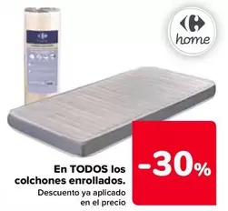 Oferta de En Todos Los Colchones Enrollados en Carrefour