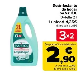 Oferta de Sanytol - Desinfectante De Hogar por 4,35€ en Carrefour