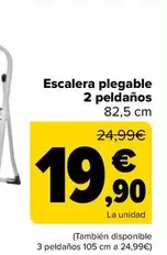 Oferta de Escalera Plegable  2 Peldaños por 19,9€ en Carrefour