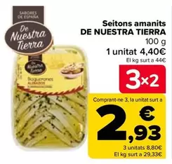 Oferta de De Nuestra Tierra - Boquerones Aliñados   por 4,4€ en Carrefour