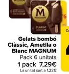 Oferta de Magnum - Helados Bombon Classic, Almendra O Blanco por 7,29€ en Carrefour