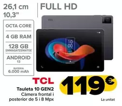 Oferta de TCL - Tablet 10 Gen2 por 119€ en Carrefour