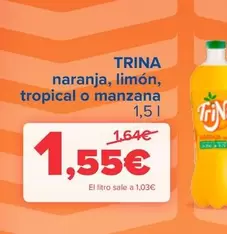 Oferta de Trina - Naranja, Limón, Tropical O Manzana por 1,55€ en Carrefour