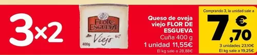 Oferta de Flor De Esgueva - Queso De Oveja Viejo  por 11,55€ en Carrefour