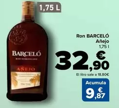 Oferta de Barceló - Ron Añejo por 32,9€ en Carrefour