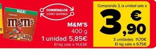 Oferta de M&M’S -  400 G  por 5,85€ en Carrefour