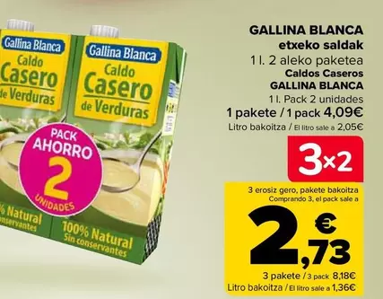 Oferta de Gallina Blanca - Caldos Caseros  por 4,09€ en Carrefour