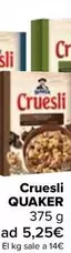 Oferta de Quaker - Cruesli por 5,25€ en Carrefour