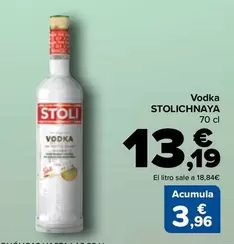 Oferta de Stolichnaya - Vodka por 13,19€ en Carrefour