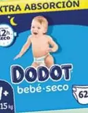 Oferta de Dodot - Pañales Bebé Seco Extra T3 Pack 66 Unidades (1) T4 Pack 62 Unidades (2) T5 Pack 56 Unidades (3) O T6 Pack 48 Unidades (4) por 27,99€ en Carrefour