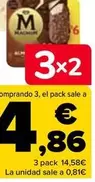 Oferta de Magnum - Helados Bombon Classic, Almendra O Blanco por 7,29€ en Carrefour