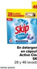 Oferta de Skip - En Detergente En Capsulas Active Clean en Carrefour