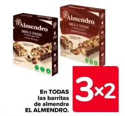 Oferta de El Almendro - En Todas Las Barritas De Almendra en Carrefour