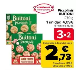 Oferta de Buitoni - Piccolinis por 4,09€ en Carrefour