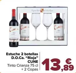 Oferta de Cune - Estuche 2 Botellas D.o.ca. Rioja por 13,89€ en Carrefour