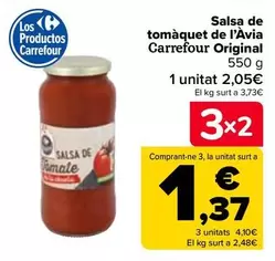 Oferta de Carrefour Original - Salsa De Tomate De La Abuela  por 2,05€ en Carrefour