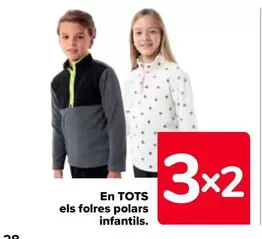 Oferta de En TODOS los forros polares de infantil en Carrefour