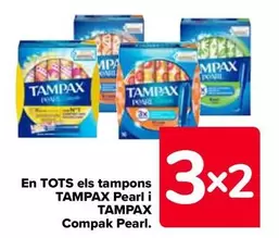 Oferta de Tampax - En Todos Los Tampones Pearl Y Compak Pearl en Carrefour