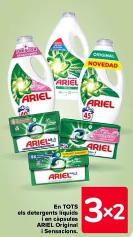 Oferta de Ariel - En Todos Los Detergentes Líquidos Y En Cápsulas Original Y Sensaciones en Carrefour