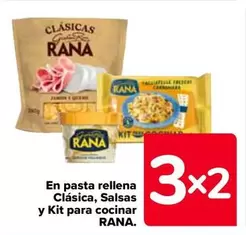 Oferta de Rana - En Pasta Rellena Clasica, Salsas Y Kit Para Cocinar en Carrefour