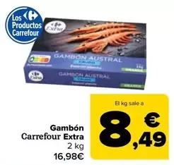 Oferta de Carrefour - Gambon Extra por 16,98€ en Carrefour