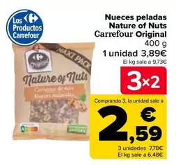 Oferta de Carrefour Original - Nueces Peladas Nature Of Nuts  por 3,89€ en Carrefour