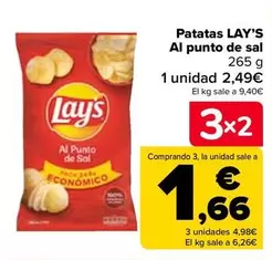 Oferta de Lay's - Patatas Al Punto De Sal por 2,49€ en Carrefour