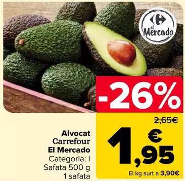 Oferta de  Carrefour - Aguacate  El Mercado por 1,95€ en Carrefour