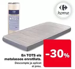 Oferta de En Todos Los Colchones Enrollados en Carrefour