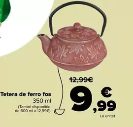 Oferta de Tetera Hierro Fundido por 9,99€ en Carrefour