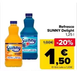 Oferta de Sunny - Refresco Delight por 1,5€ en Carrefour