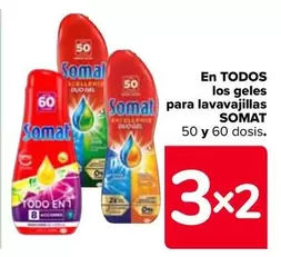 Oferta de Somat - En Todos Los Geles Para Lavavajillas en Carrefour