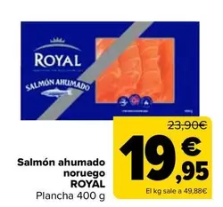 Oferta de Royal - Salmon Ahumado Noruego por 19,95€ en Carrefour