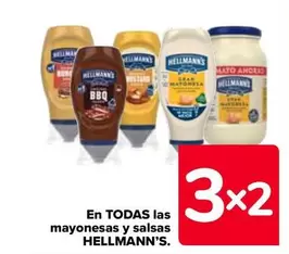 Oferta de Hellmann's - En Todas Las Mayonesas Y Salsas en Carrefour