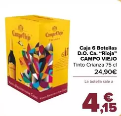 Oferta de Campo Viejo - Caja 6 Botellas D.o. Ca. Rioja por 4,15€ en Carrefour