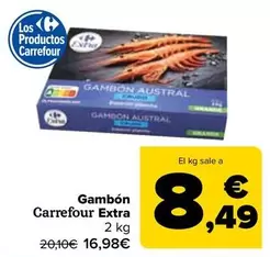 Oferta de Carrefour - Gambon Extra por 16,98€ en Carrefour