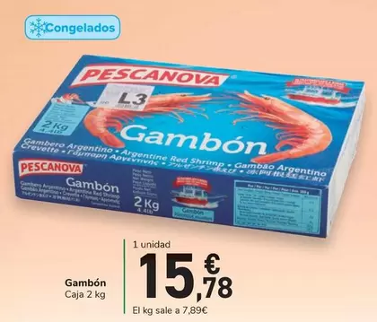 Oferta de Pescanova - Gambon por 15,78€ en Carrefour Express