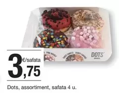 Oferta de Dots, assortiment, safata 4 u. por 3,75€ en BonpreuEsclat