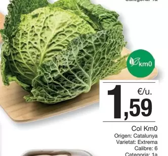 Oferta de Origen - Col Km0 por 1,59€ en BonpreuEsclat